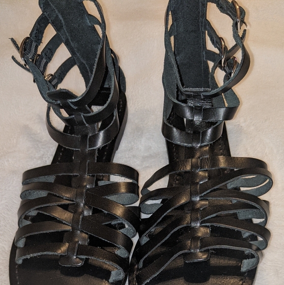 Steve Madden Gladiator Black Sandals SZ 9.5 - Picture 5 of 5